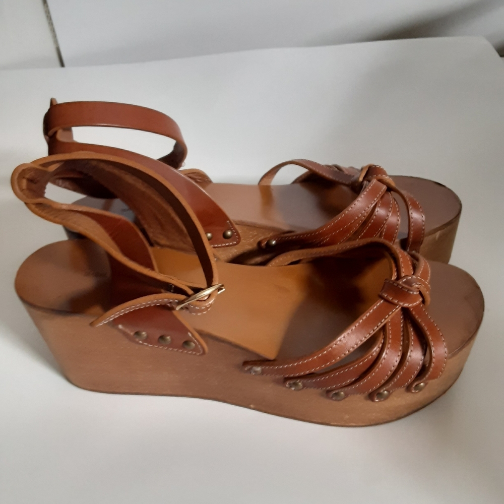 Isabel marant wedge platform sandals sz 39 - Picture 7 of 10